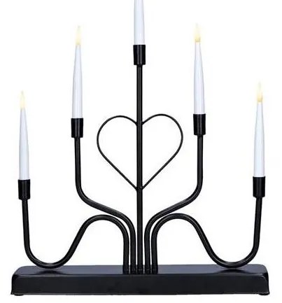 Solight 1V280 - LED коледен свещник 5xLED/2xAA топло бяло