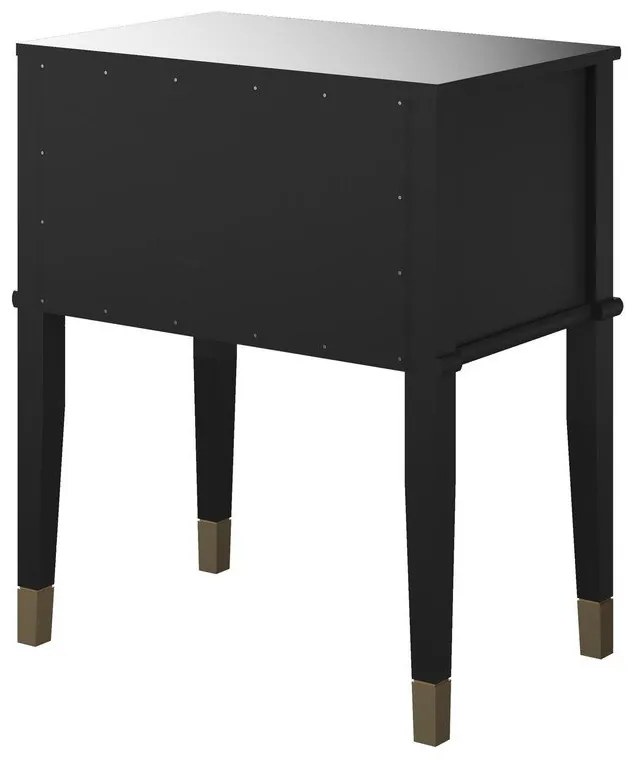 Черно нощно шкафче Westerleigh – CosmoLiving by Cosmopolitan