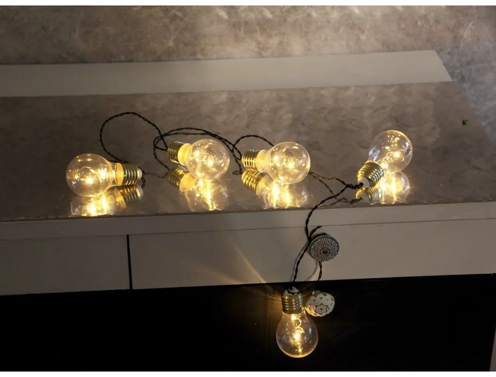 Бяла LED светлинна верига, дължина 1 м Glow - Star Trading