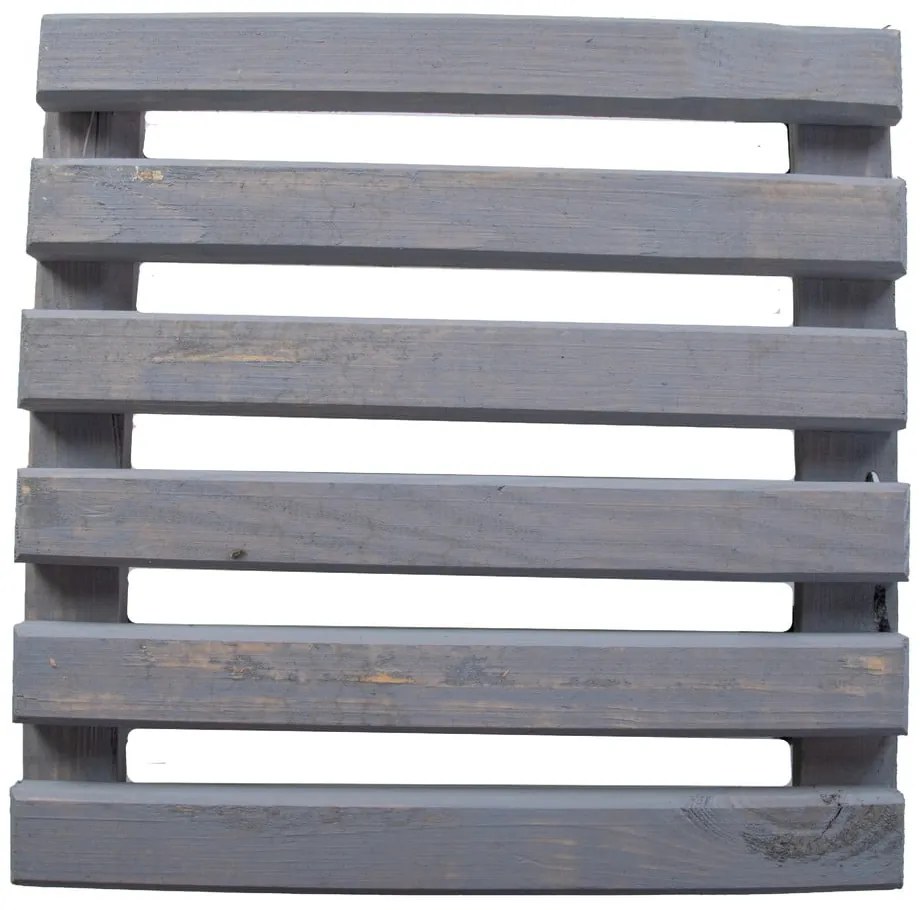 Сива дървена подвижна подложка за саксии , 29 x 29 cm - Esschert Design