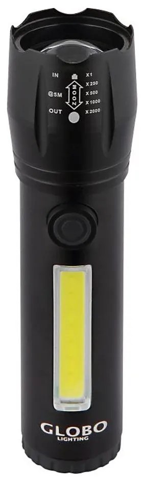 Globo 31919 - LED акумулаторен фенер LIGHTA LED/3W/5V + COB/3W 5500K 1200 mAh