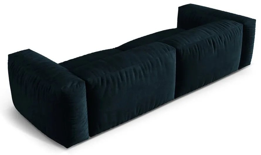 Тъмносин кадифен модулен диван 320 cm Martina – Micadoni