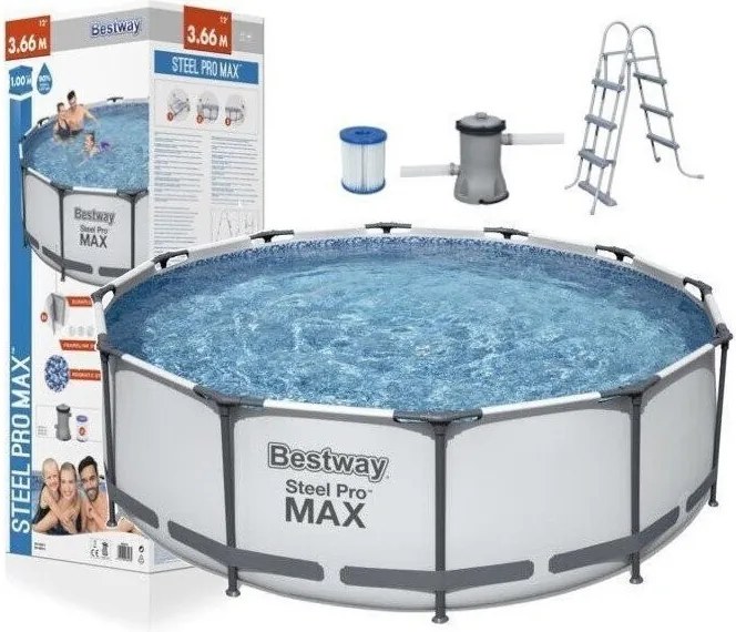 Bestway - Кръгъл сглобяем басейн - 366 х 100см