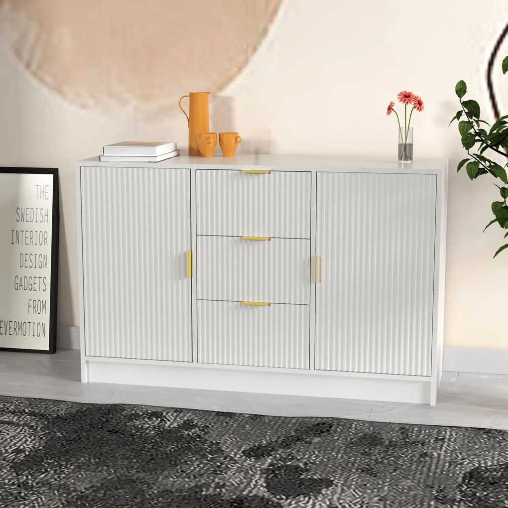 Бюфет Allegro-Бял