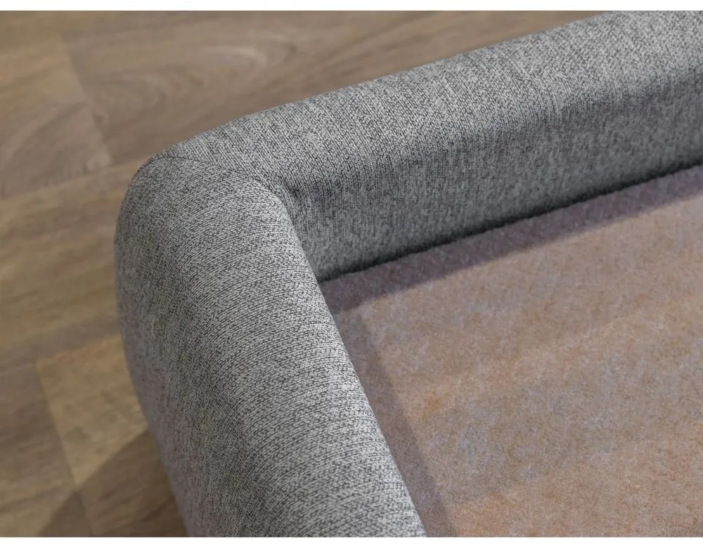 Бежово двойно тапицирано легло с място за съхранение с включена подматрачна рамка 160x200 cm Garance – Bobochic Paris