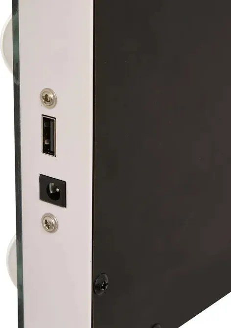 Огледало за баня 5five Holly, LED, 50x10x42.5 cm, Бяло