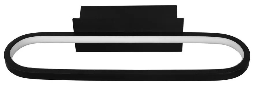 Матово черно LED осветление за стена (дължина 40 см) Gianni - Trio