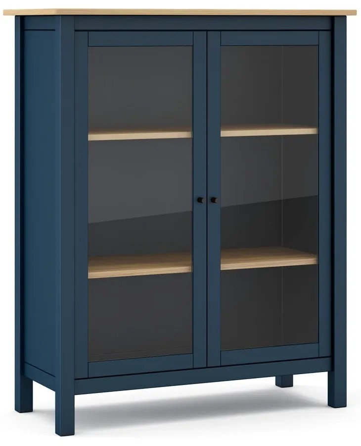 Тъмно син/естествен шкаф от борова дървесина 90x110 cm Misti - Marckeric