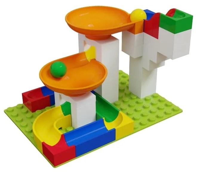 Комплект допълнителни части за писта за топчета , 44 бр. - Hubelino