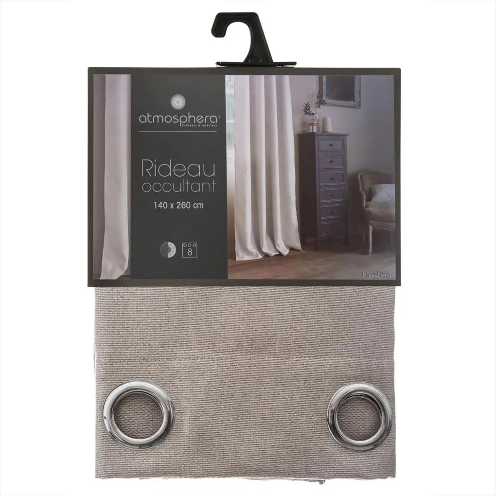 Блекаут завеса atmosphera Elеna, 140x260 cm - Тъмносив