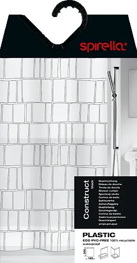 Завеса за душ 180x200 cm Construct – Spirella