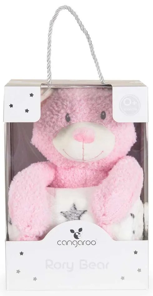 CANGAROO Одеяло с играчка RORY BEAR РОЗОВО
