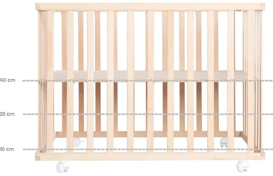 Сива кошара за игра от букова дървесина 75x100 cm Roba style - Roba