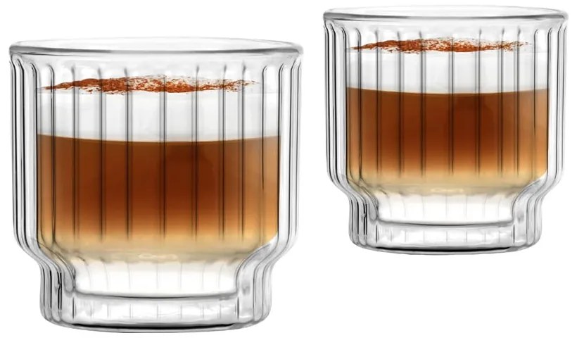 Комплект от 2 чаши с двойни стени , 260 ml - Vialli Design