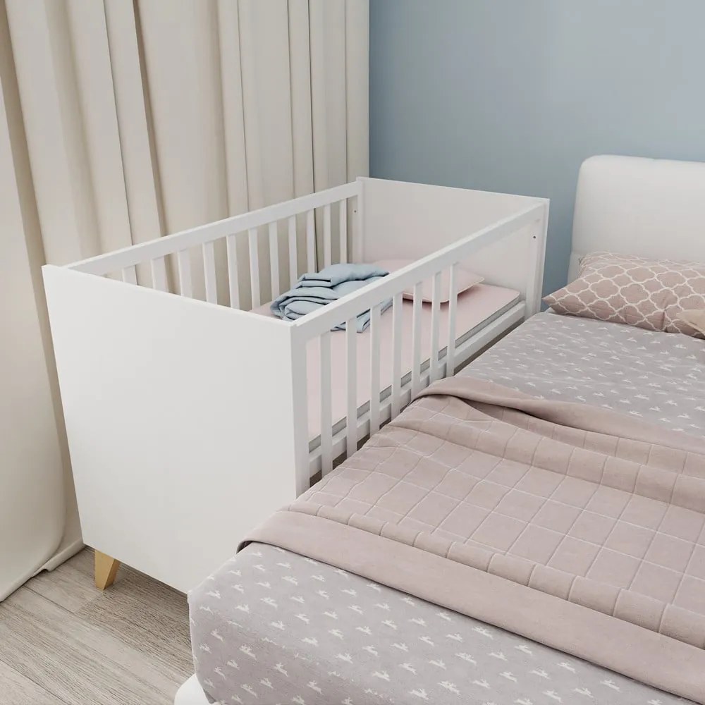 Бяло детско креватче 60x120 cm Léon – Roba