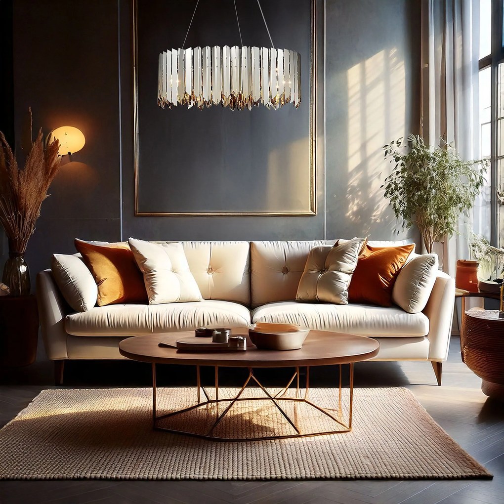 Лампа APP1763-8CP metal CHROME