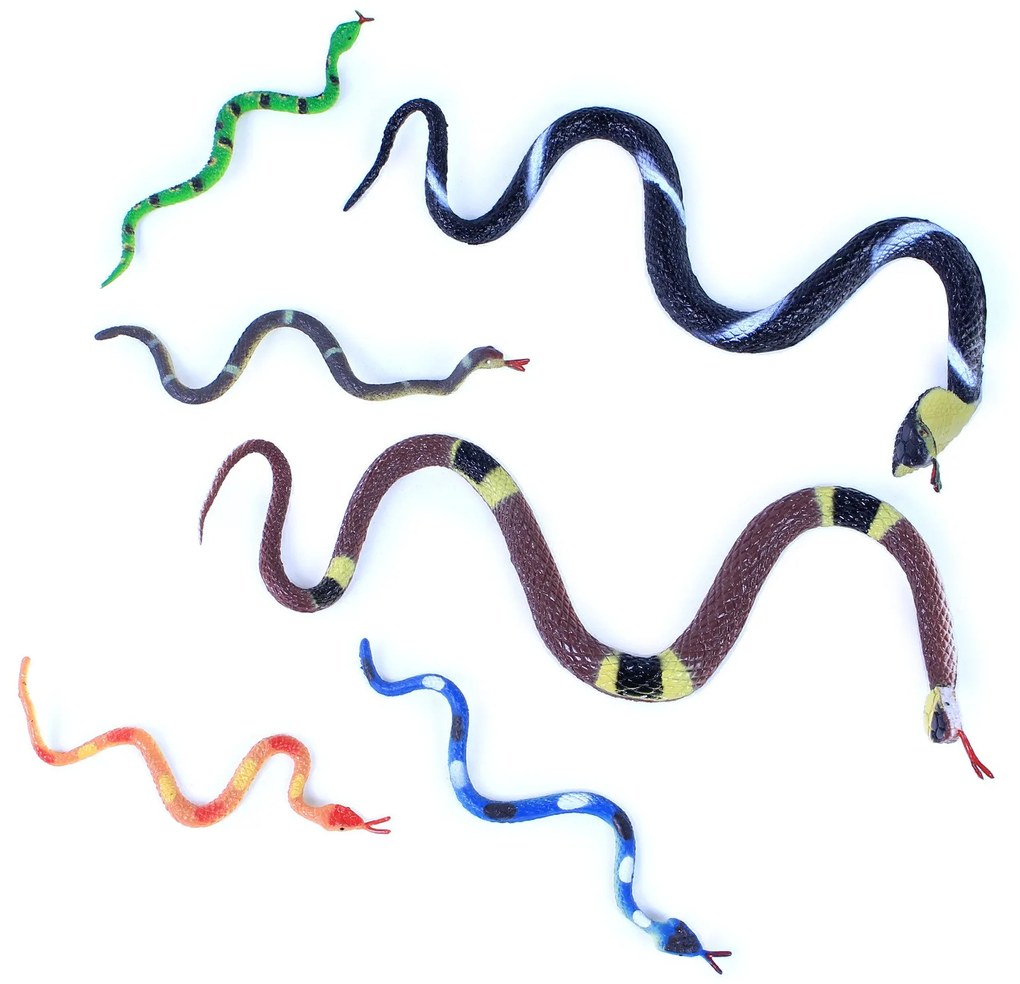 Rappa - Комплект фигурки Змии - 5 броя, 12-30 см.