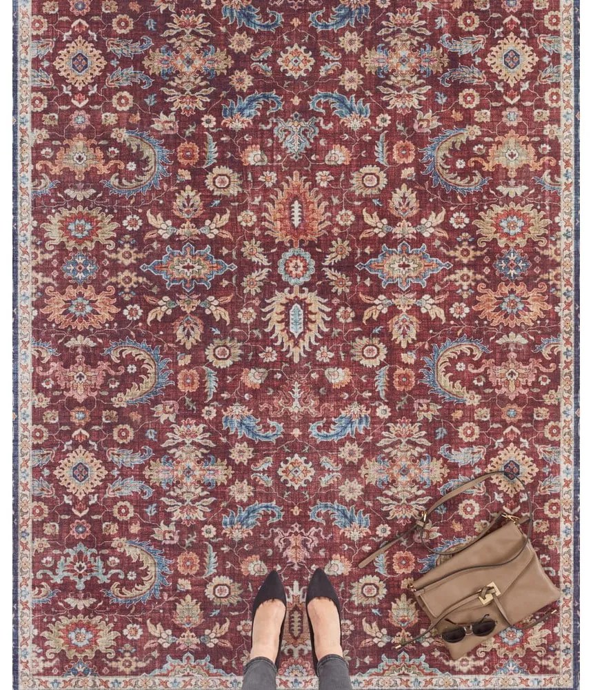 Виненочервен килим , 200 x 290 cm Vivana - Nouristan