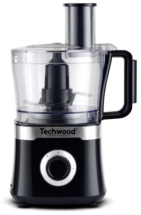 Кухненски робот Techwood TRO-6856, 800W, 1.5L, 2 скорости, Пулс функция, Нехлъзгащи се крачета, Черен