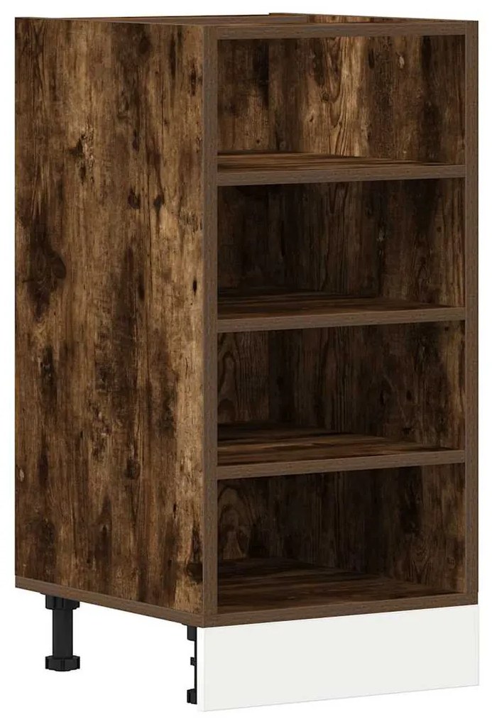 854206 vidaXL Долен шкаф "Рига", опушен дъб, 40x44,5x81,5 см, инженерно дърво