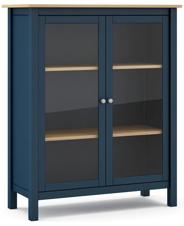 Тъмно син/естествен шкаф от борова дървесина 90x110 cm Misti - Marckeric