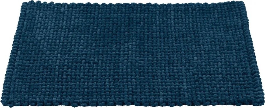 Тъмносин текстилен килим за баня 50x80 cm Covelo – Wenko