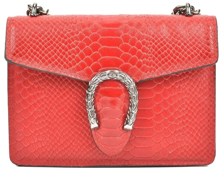 Червен кожен джоб Fiona - Renata Corsi