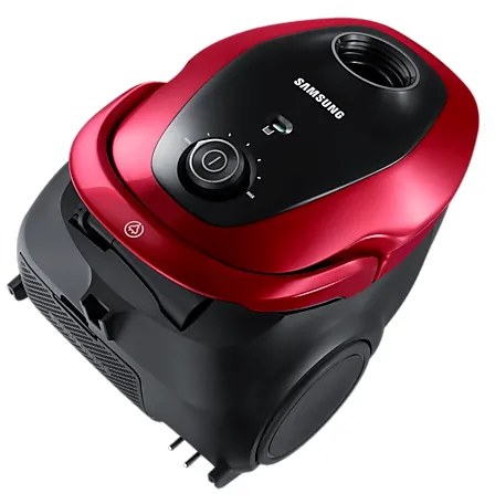 Прахосмукачка с торба SAMSUNG VC2500M, Canister VC with More suction power, 750W, 2.5L, Червена