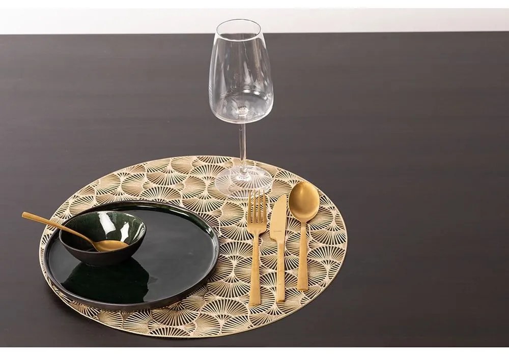 Подложка за хранене в златисто, ⌀ 38 cm - Tiseco Home Studio