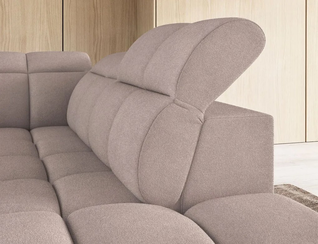 Ъглов диван Chicago-Светлокафяв-Десен