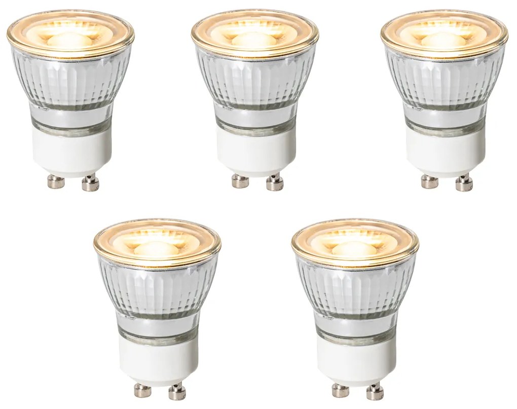 Комплект от 5 GU10 3-степенни димируеми LED крушки 35mm 4W 220 lm 2700K