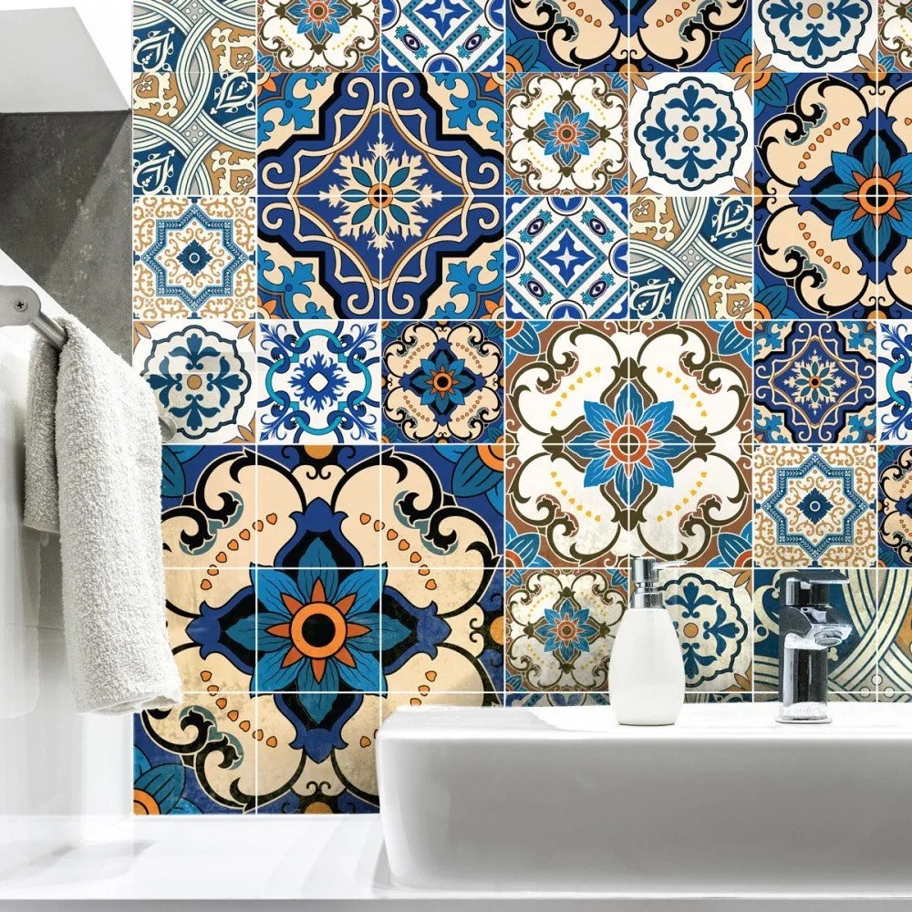 Комплект от 60 декоративни стикера за стена , 15 x 15 cm Toundra - Ambiance