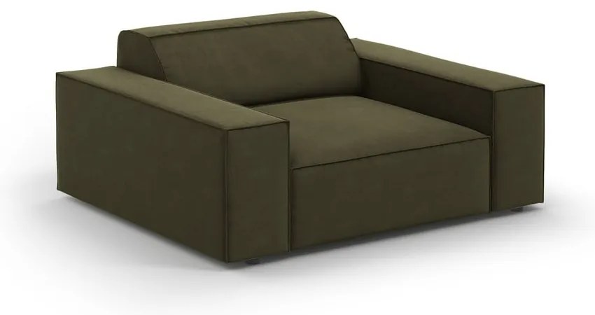 Зелено кадифено кресло Jodie – Micadoni Home