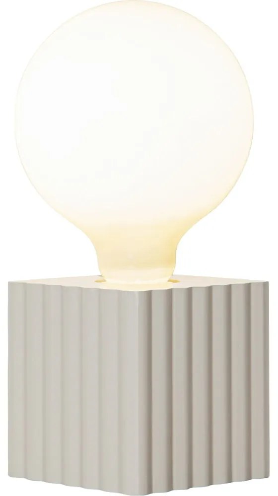 Светлосива основа за лампа 10 cm Box - Star Trading