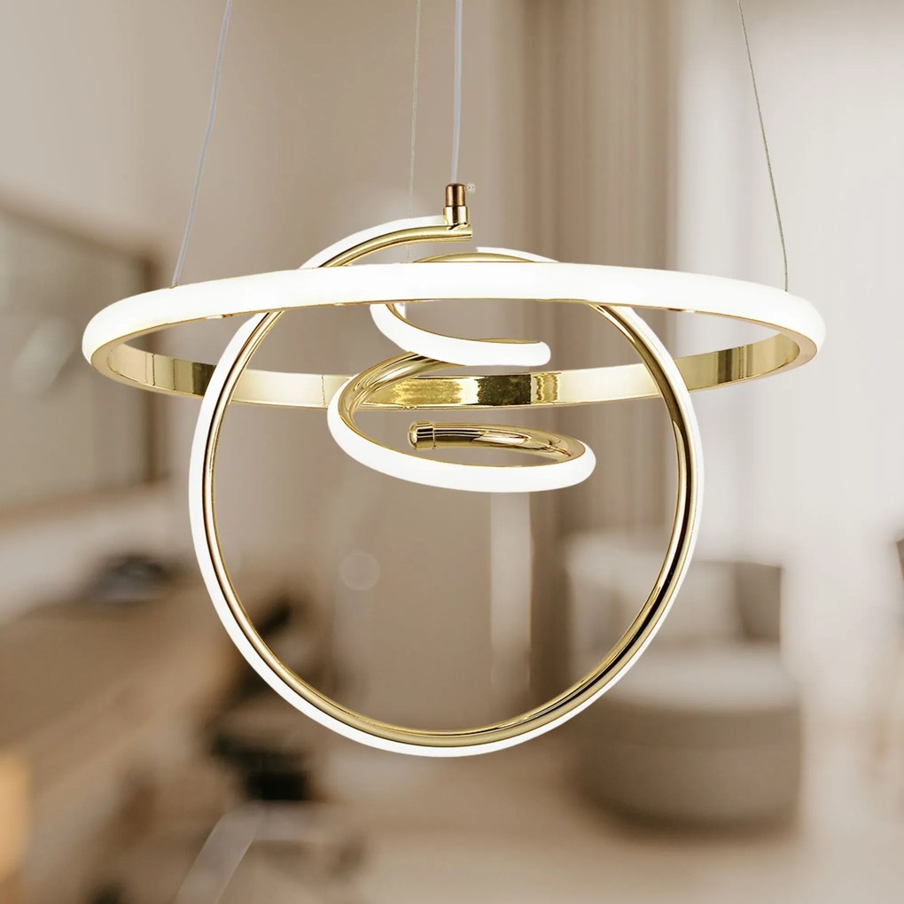 Висяща LED лампа G066-CP Gold