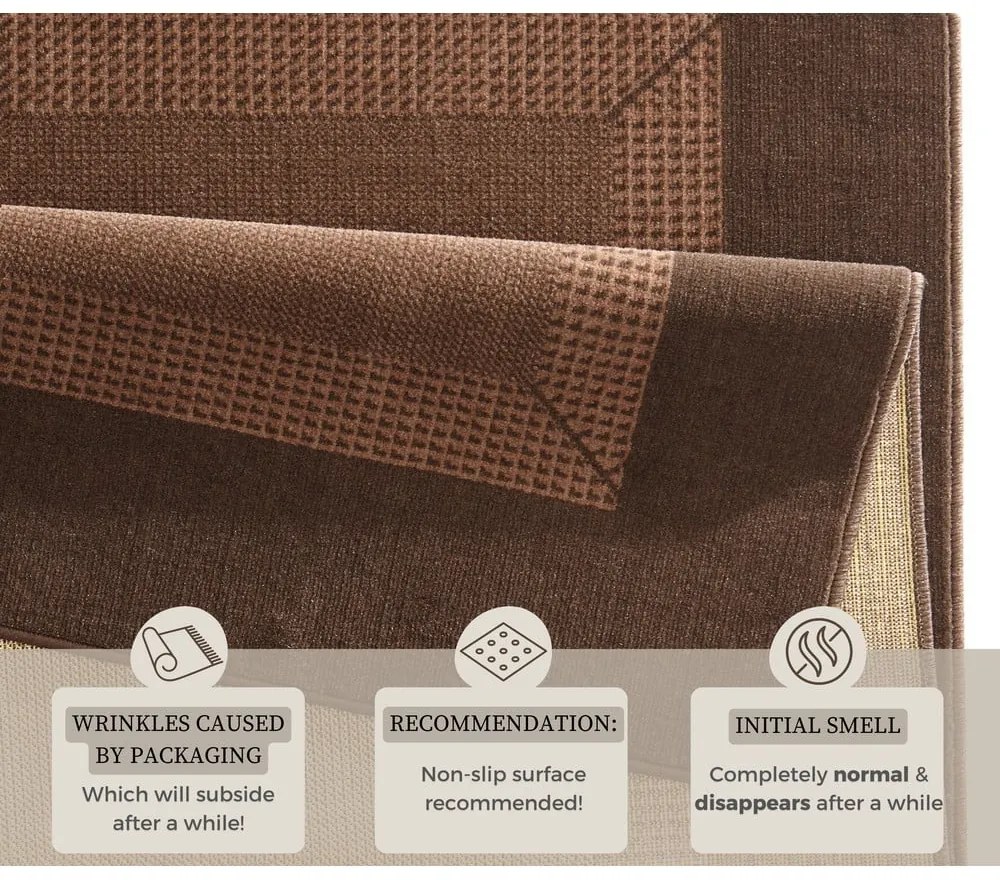 Кафяв килим , 200 x 290 cm Basic - Hanse Home