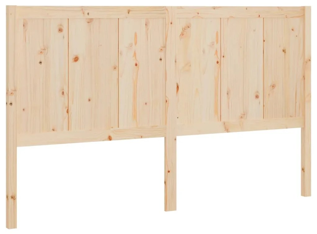 818090 vidaXL Горна табла за легло, 145,5x4x100 см, бор масив