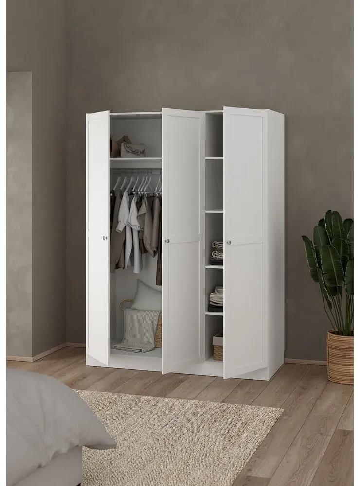 Бял гардероб 147x200 cm Billund - Tvilum
