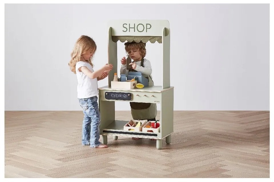 Магазин Плодове Дървен детски комплект за игра Play - Flexa