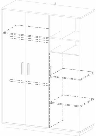 Гардероб Olana 3-врата