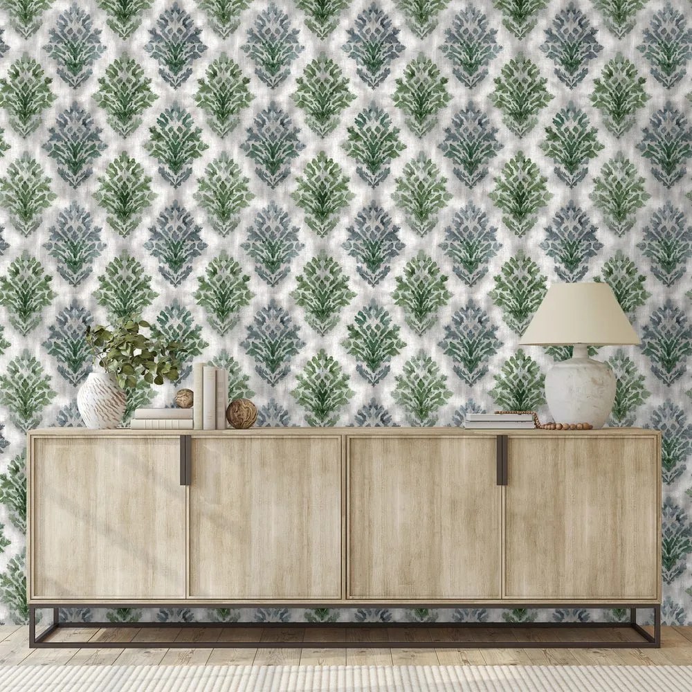 Фототапет – Зелени винтидж орнаменти