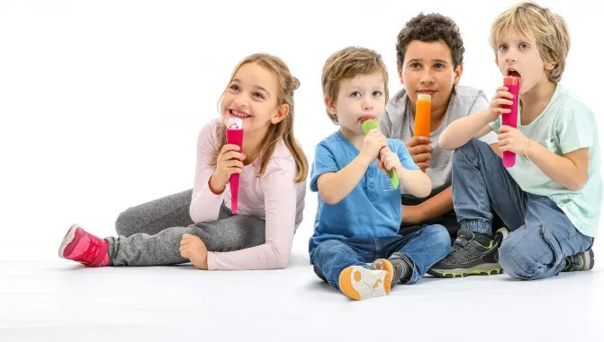 Комплект 3 форми за ледени близалки Lekue 1010240, 360 мл, -60°C / +220°C, Платинен силикон, Многоцветен