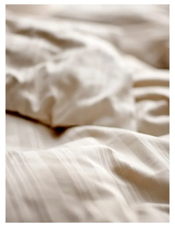 Бежово единично спално бельо от дамаск 140x200 cm Noble – Södahl