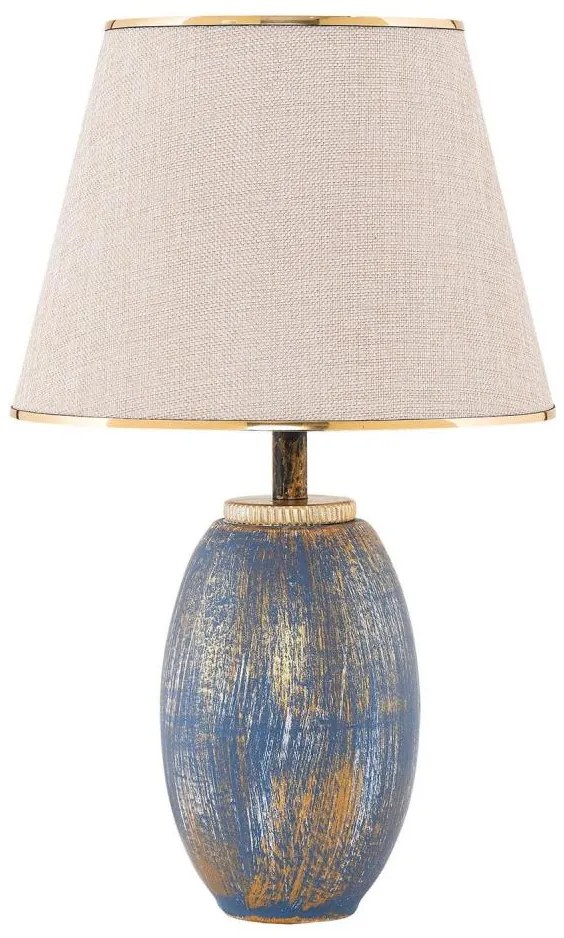 Настолна лампа RAMZES 1xE27/40W/230V кремава/синя