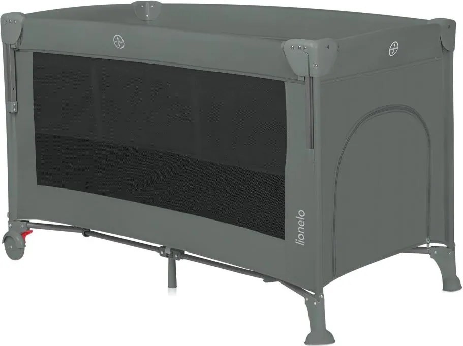 Lionelo - Детска пътна кошара 3 в 1 ELLEN, зелен шалфей