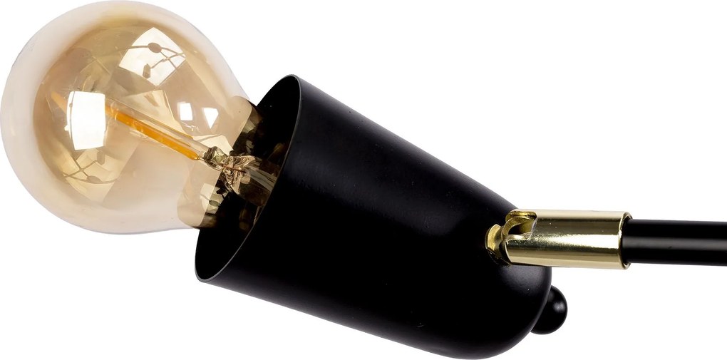 Лампа APP1708-4CP BLACK + GOLD