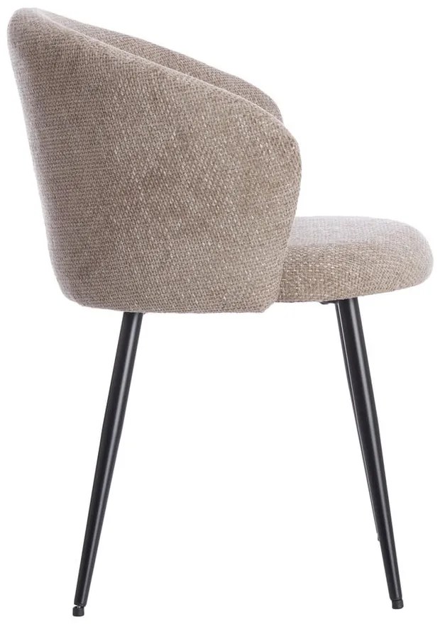 Бежови метални трапезни столове в комплект 2 бр. Radaja – Light & Living