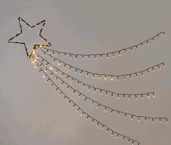 Коледна звезда осветена с 150 Led-Warm White