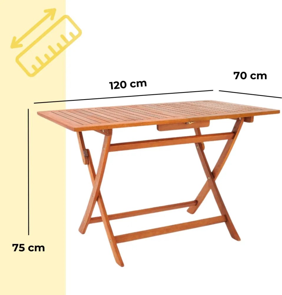 Градински комплект за 4 лица Sydney Komfort от акациева дървесина