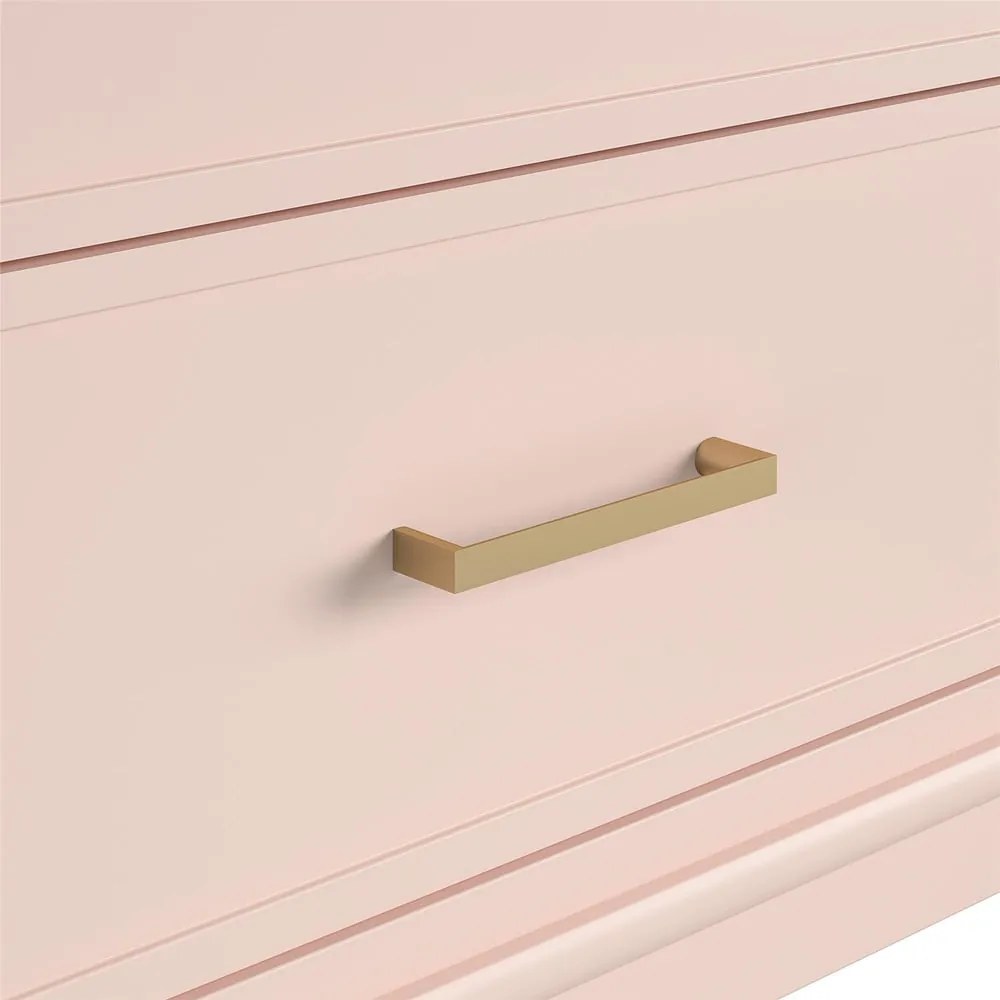 Розов скрин 144x85x41 cm Westerleigh – Støraa